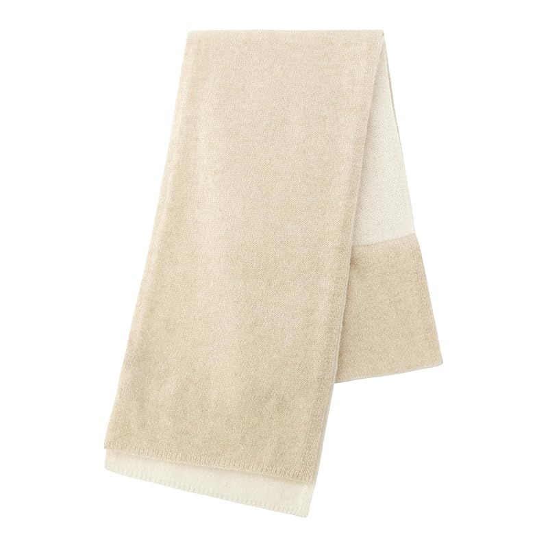 カシミヤ100% ベージュ系 マフラー 1/19まで限定価格！】HERMES 100