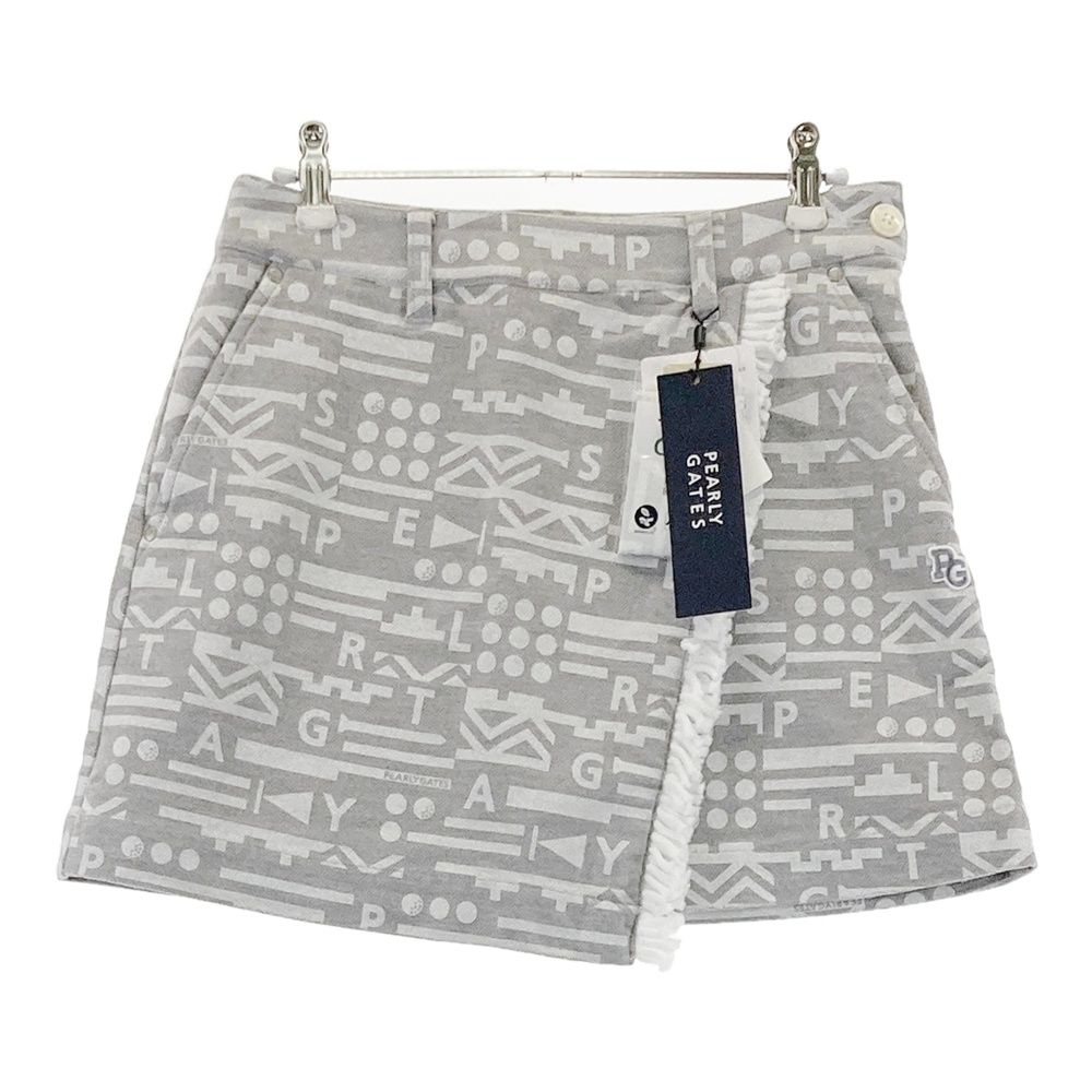 サイズ 0 PEARLY GATES パーリーゲイツ 055-2234114 ストレッチスカート 総柄 グレー系 240101535119 ゴルフウェア レディース ストスト