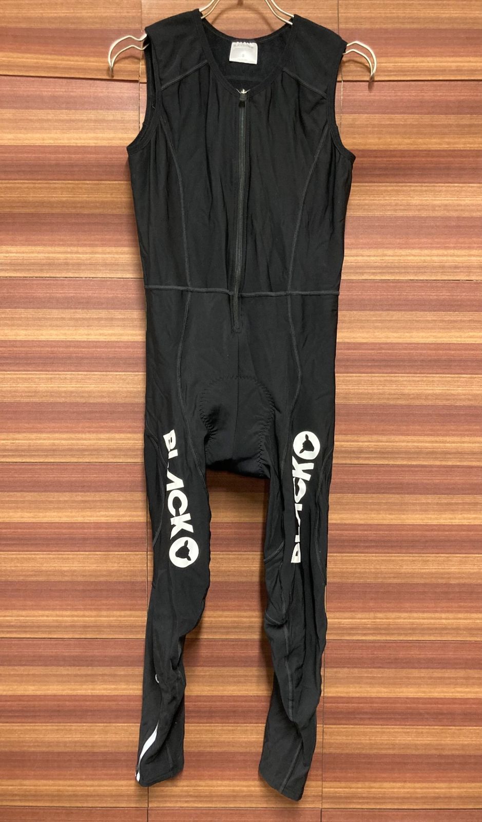 IV071 ブラックシープ Black Sheep Thermal Bib Tights ビブタイツ 黒 S 裏起毛 スレ