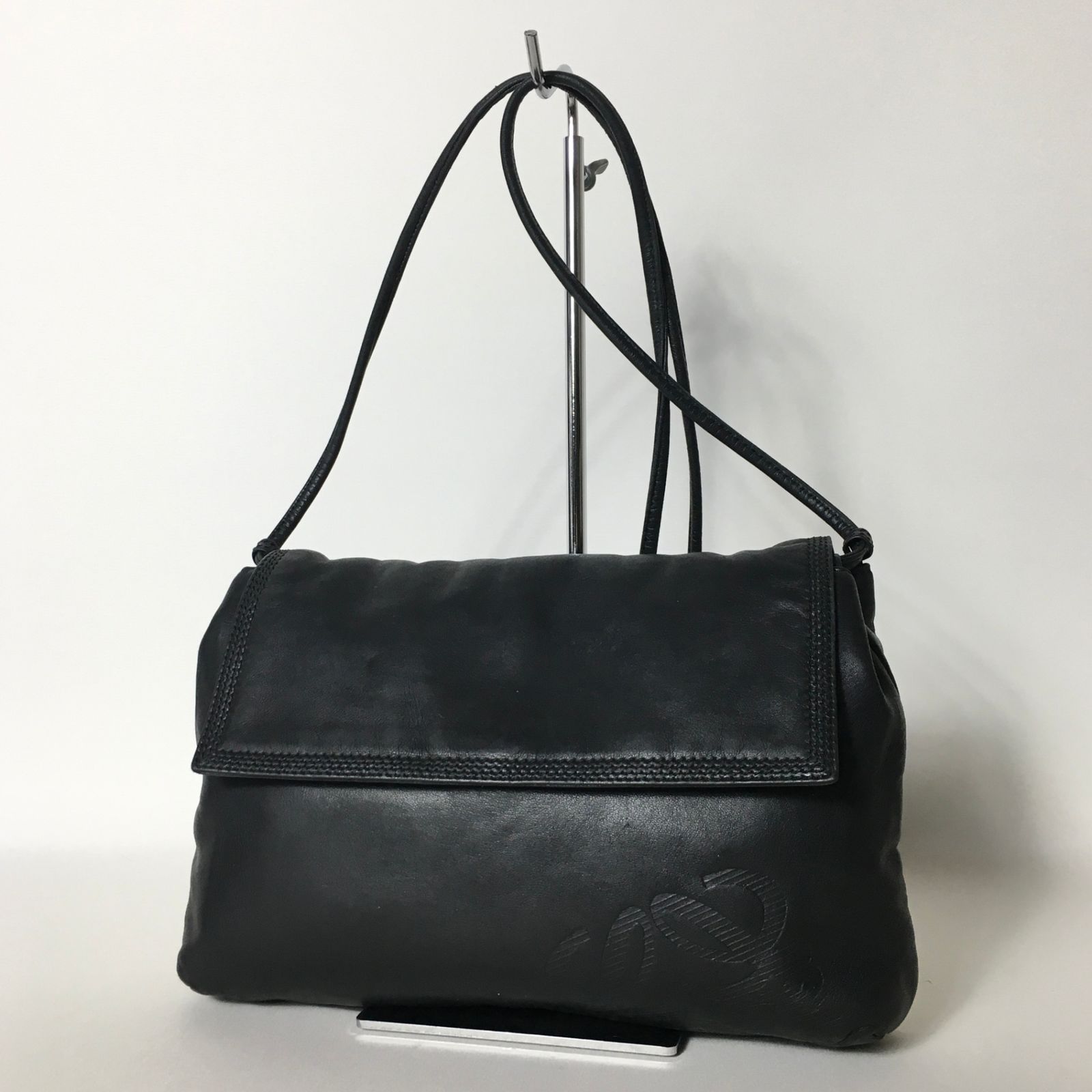 2507-139｜美品｜ロエベ ショルダーバッグ ナッパレザー ブラック  