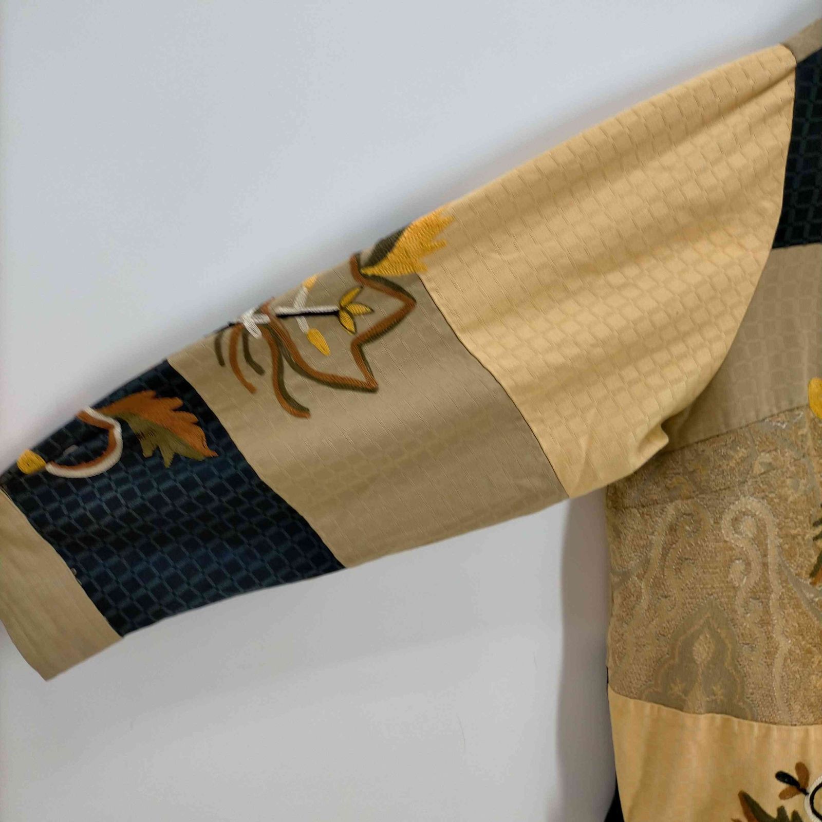 USED古着(ユーズドフルギ) INDIGO MOON フラワー刺繍ジャケット レディース  2X 中古 古着 1223 USED古着(ユーズドフルギ) INDIGO MOON フラワー刺繍ジャケット