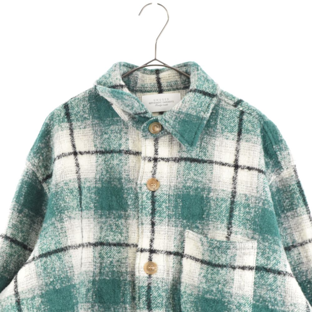 UNUSED/US2280/グリーンチェックシャツ/2 UNUSED(アンユーズド