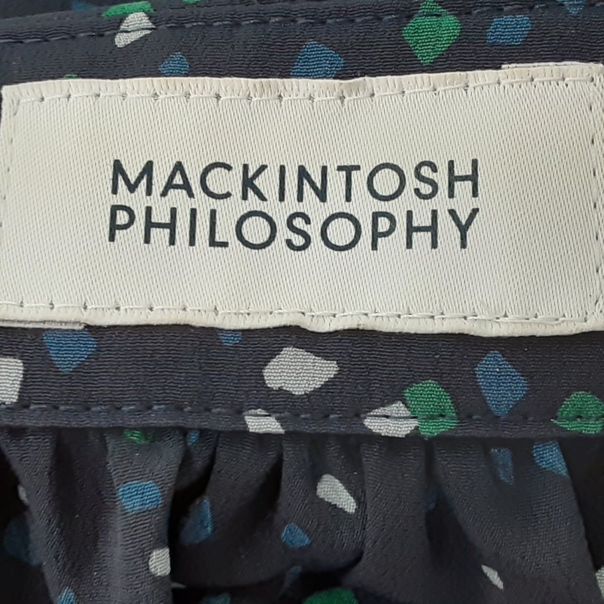 MACKINTOSH PHILOSOPHY(マッキントッシュフィロソフィー) ワンピース サイズ36 M レディース美品  - ネイビー×グリーン×マルチ