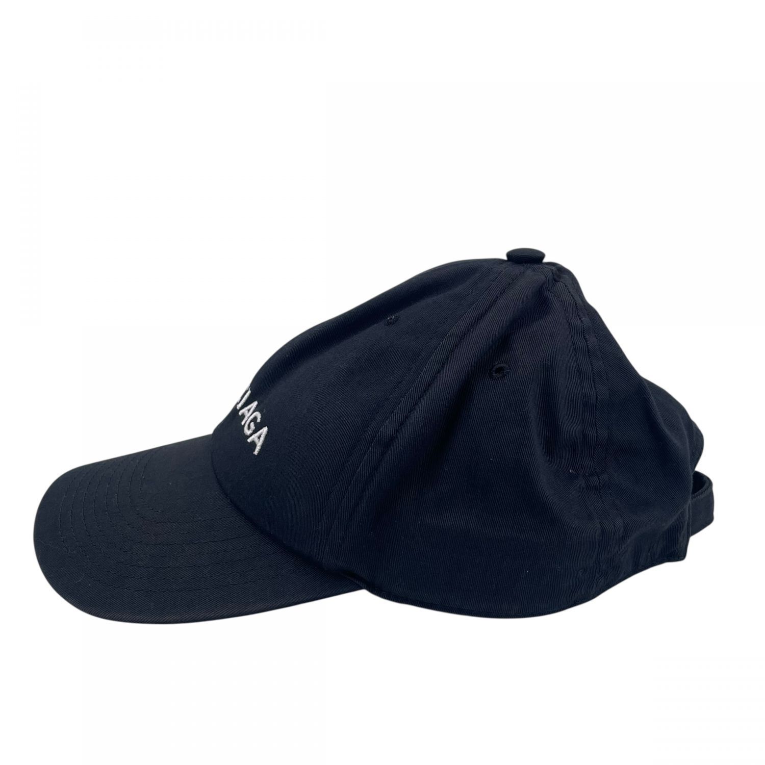 BALENCIAGA - 【中古】 BALENCIAGA バレンシアガ 782787410B21077 ロゴ刺繍 ベースボールキャップ 男女兼用 ユニセックス ブラック 25018376 KJ BALENCIAGA - 【中古】 BALENCIAGA バレンシアガ