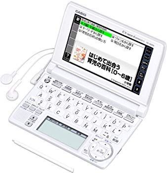 非常に良い】CASIO Ex-word 電子辞書 XD-A6200WE 多辞書家庭