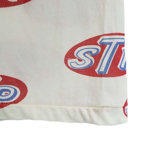 中古】 デッドストック 70s USA製 STP ロゴ 総柄 プリント 半袖
