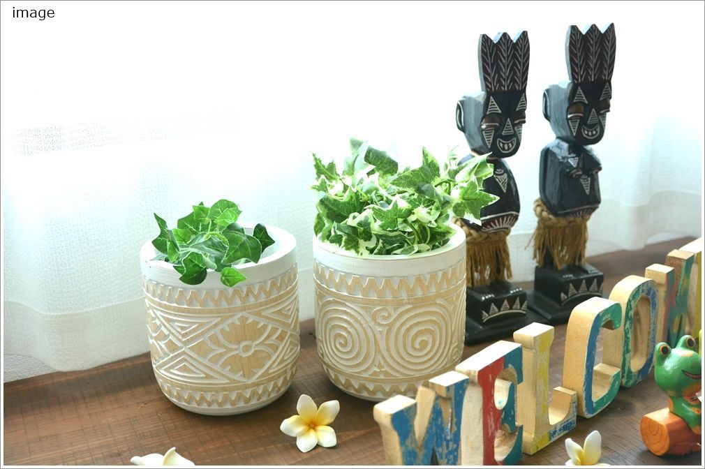 木製植木鉢 小物入れ　プランターカバー 一点物　木彫り　ナチュラル　小物入れ 木製植木鉢 小物入れ プランターカバー 一点物 木彫り