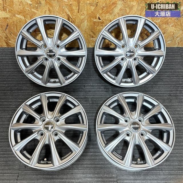 軽自動車 ダイハツ ムーヴ タント キャスト ウェイク タントエグゼ 等 WAREN 14インチ 4.5J 45 4H 100 4本セット _e002