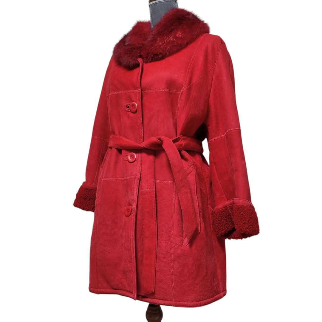 BONZ / ボンズ 製 リアルムートン ハーフコート L 羊毛皮　ラムスキン 最高級ムートンコート BONZ☆ボンズ ラムスキン100％ 羊皮100％ コート