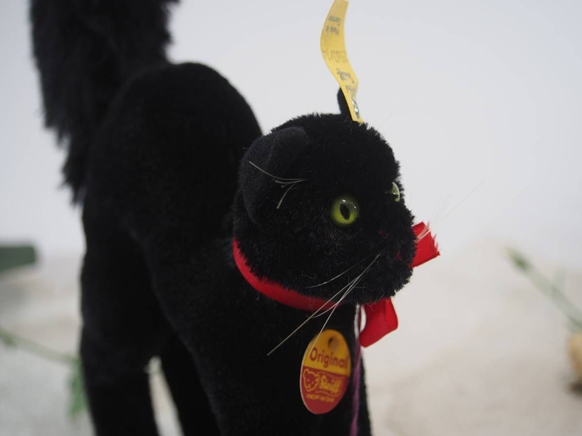 ☆シュタイフ☆Black Tom Cat 14cm オールID 