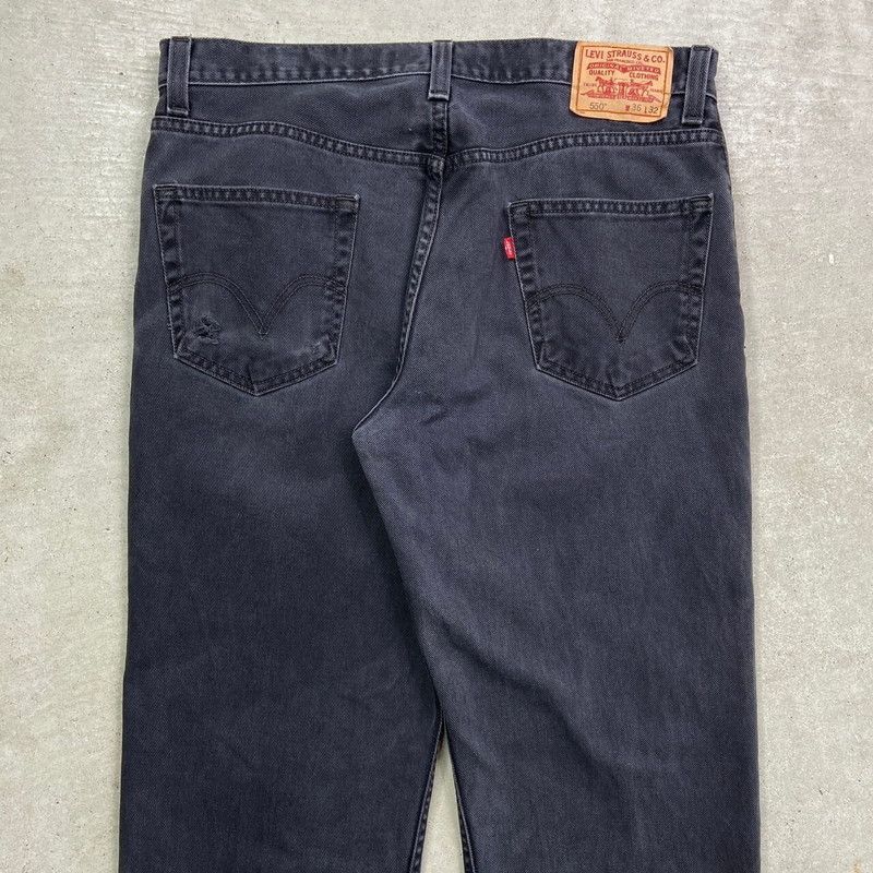 00s リーバイス　550 ブラックデニムパンツ W36L29　【A03】 00s リーバイス 550 ブラックデニムパンツ W36L29 【A03】 00s