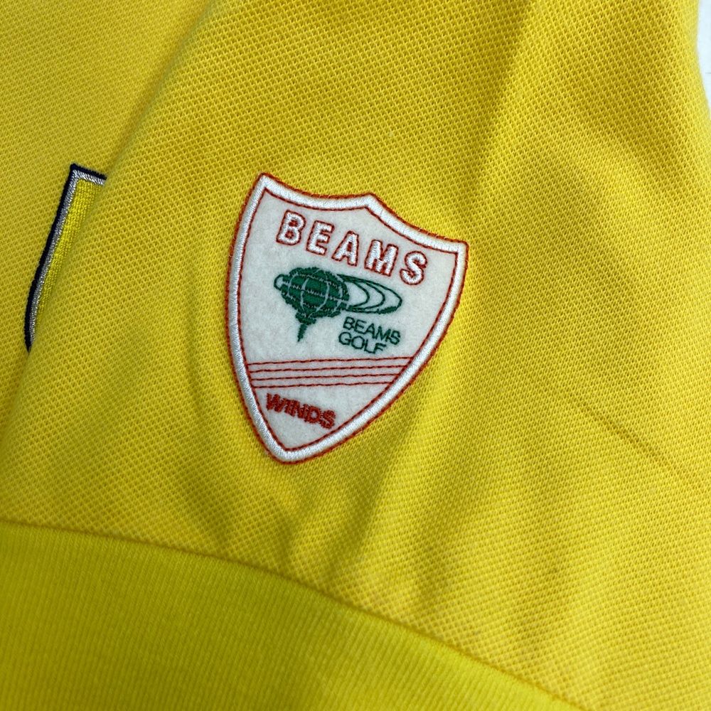 サイズ：L BEAMS GOLF ビームスゴルフ 半袖ポロシャツ イエロー