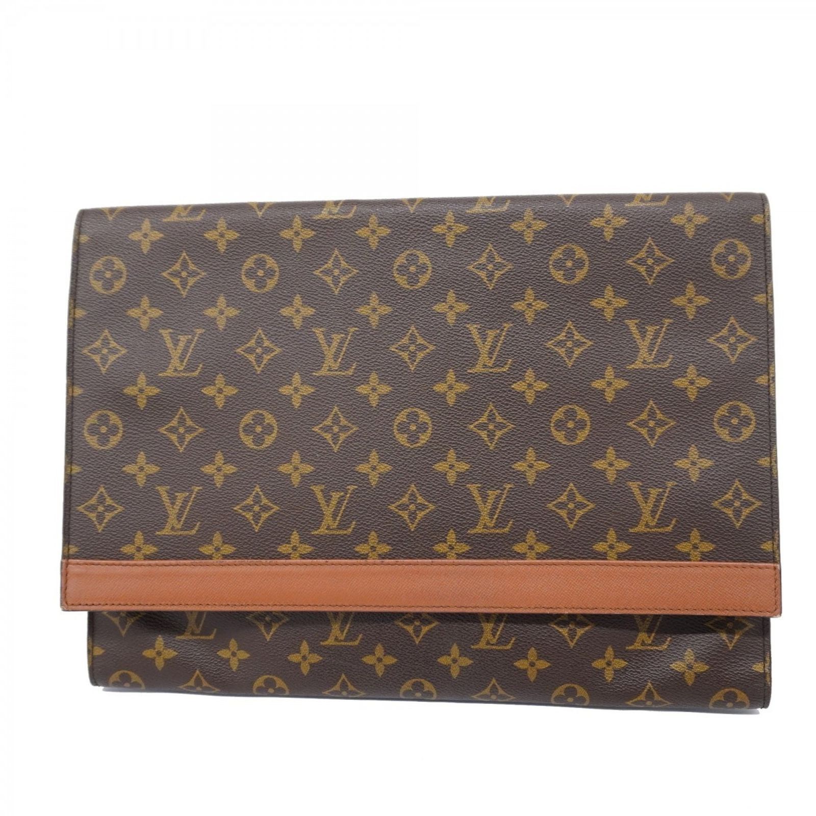 ルイ・ヴィトン(Louis Vuitton) ルイ・ヴィトン クラッチバッグ モノグラム ポルトエンベロープ M51801 ブラウンメンズ