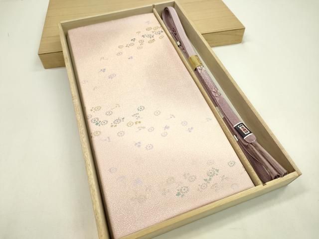 平和屋着物○和装小物 帯締め・帯揚げセット 菊 暈し染め 金糸 逸品 未