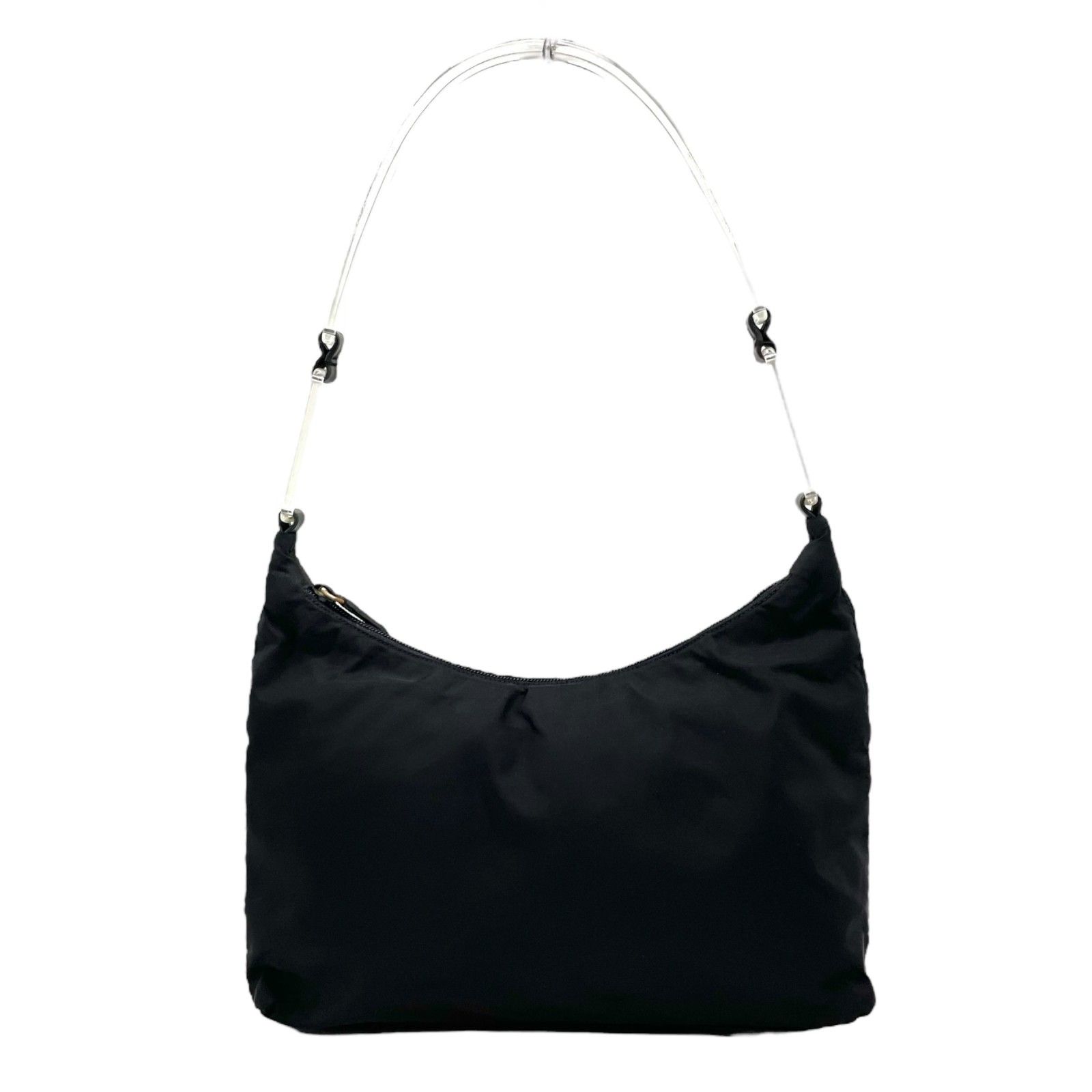 入手困難　 ワンショルダー 三角ロゴ ナイロン レザー 美品 PRADA プラダ ワンショルダー ショルダーバッグ