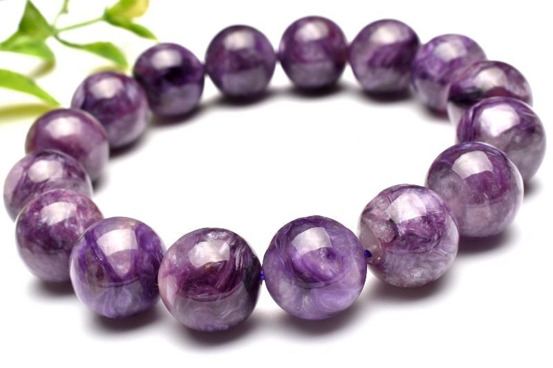 １点物 高発色 浸透情景 エンジェルシリカ チャロアイト 13mm ブレスレット パワーストーン 天然石 _MB83