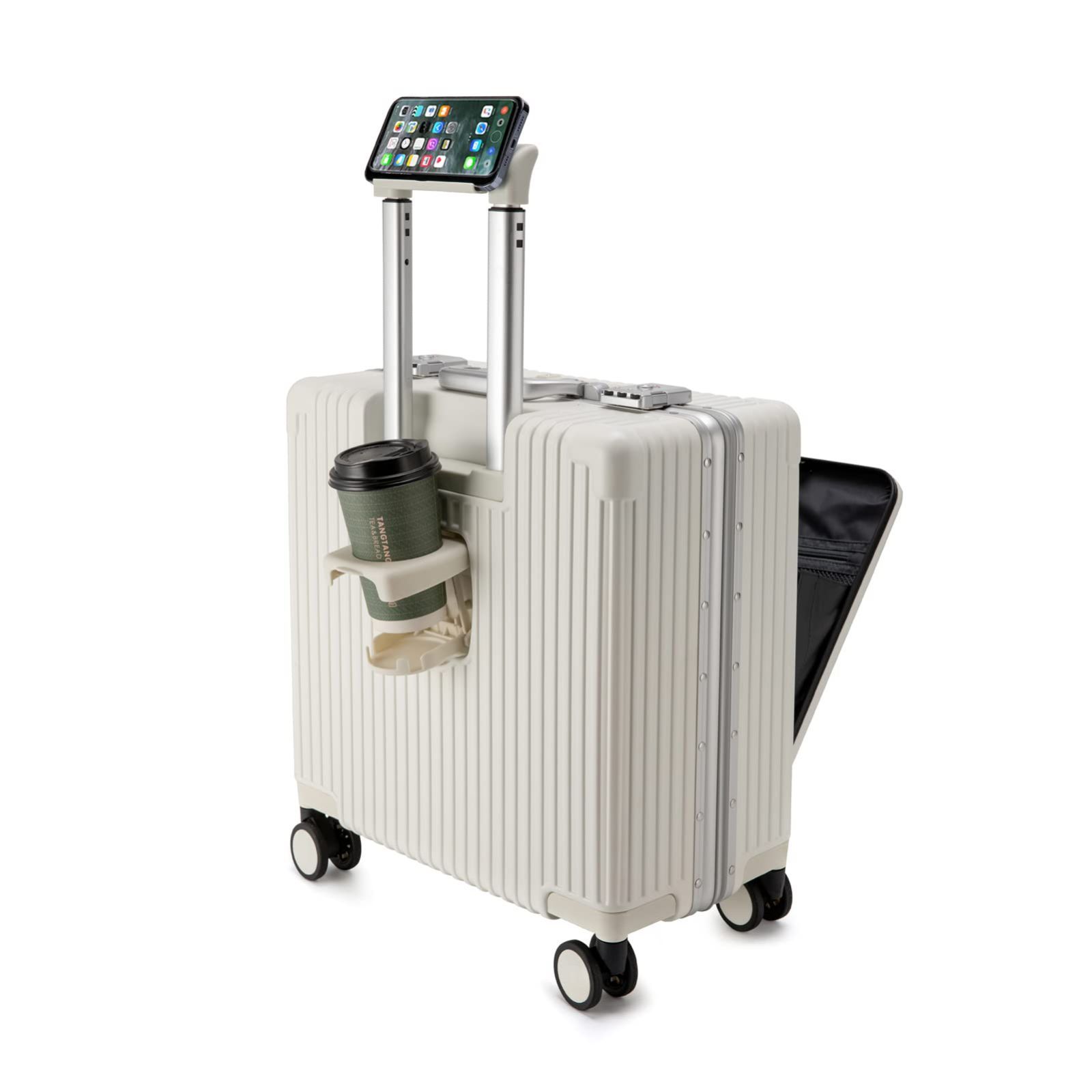 feilario ハードサイド 拡張可能 スピナーホイール荷物 TSAロック搭載 キャリーオンスーツケース USBポート&カッ