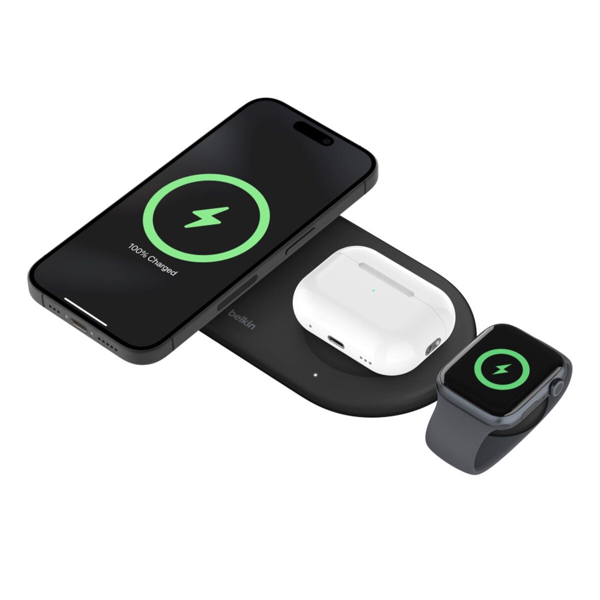 コストコ商品 Belkin BoostCharge Pro Qi2 3-in-1 ワイヤレス充電パッド 15W ct61658 sou