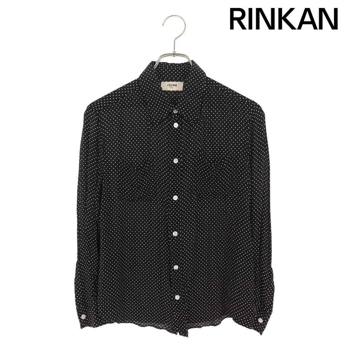 セリーヌ 20ZY3169D ビスコースドット長袖シャツ メンズ 38 - メルカリ