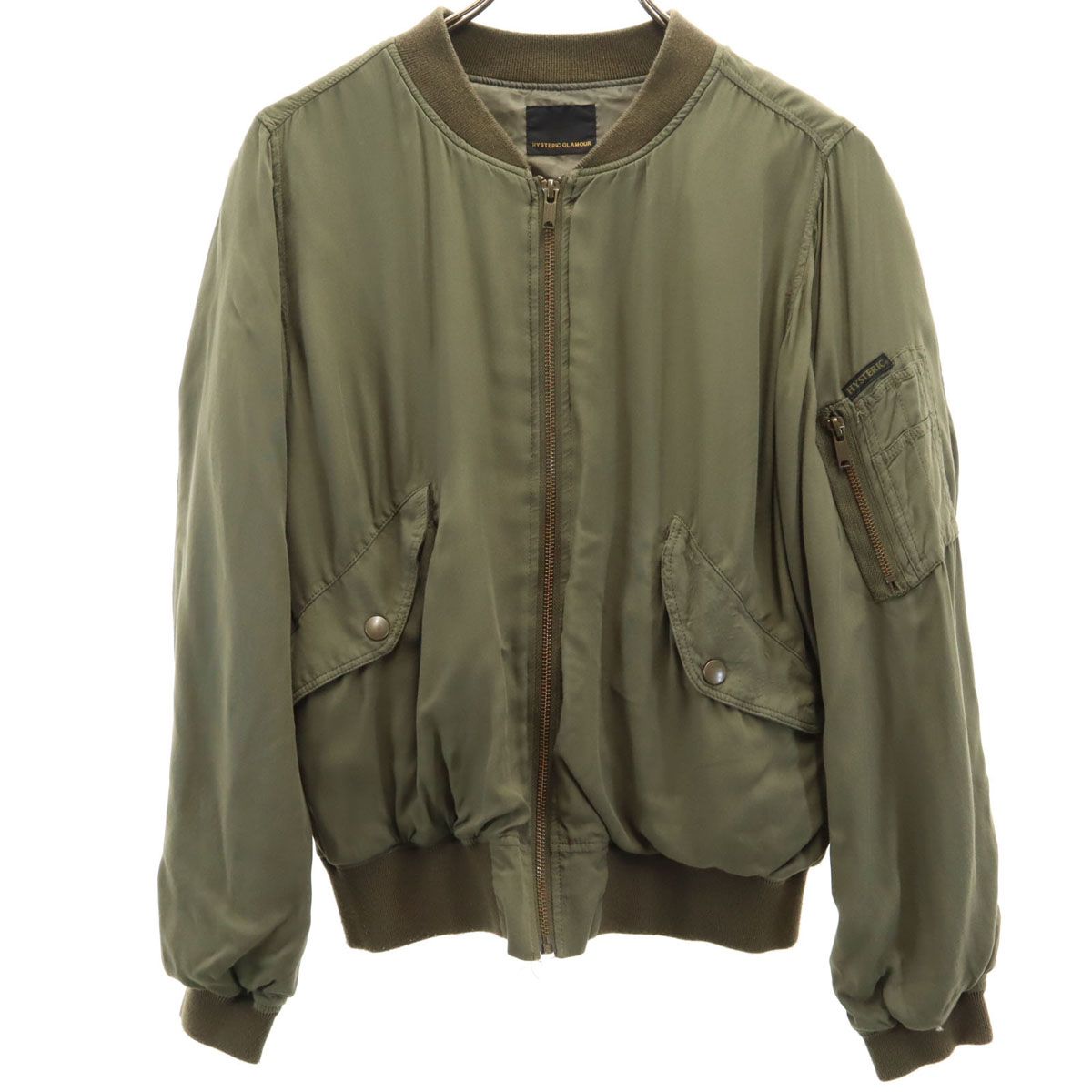 ジャケット・アウター HYSTERIC GLAMOUR MA-1 M HYSTERIC GLAMOUR MA-1 フライトジャケット ブラック S HYSTERIC