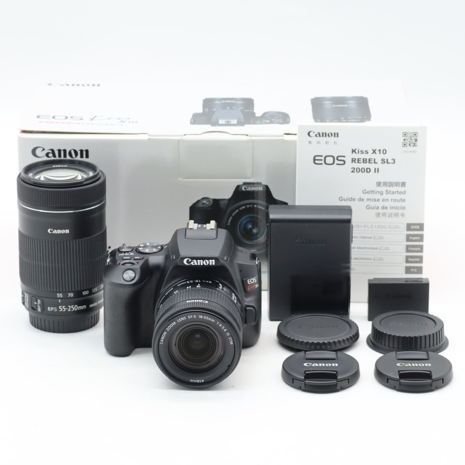 Canon EOS Kiss X10 ダブルズームキット ブラック - メルカリ