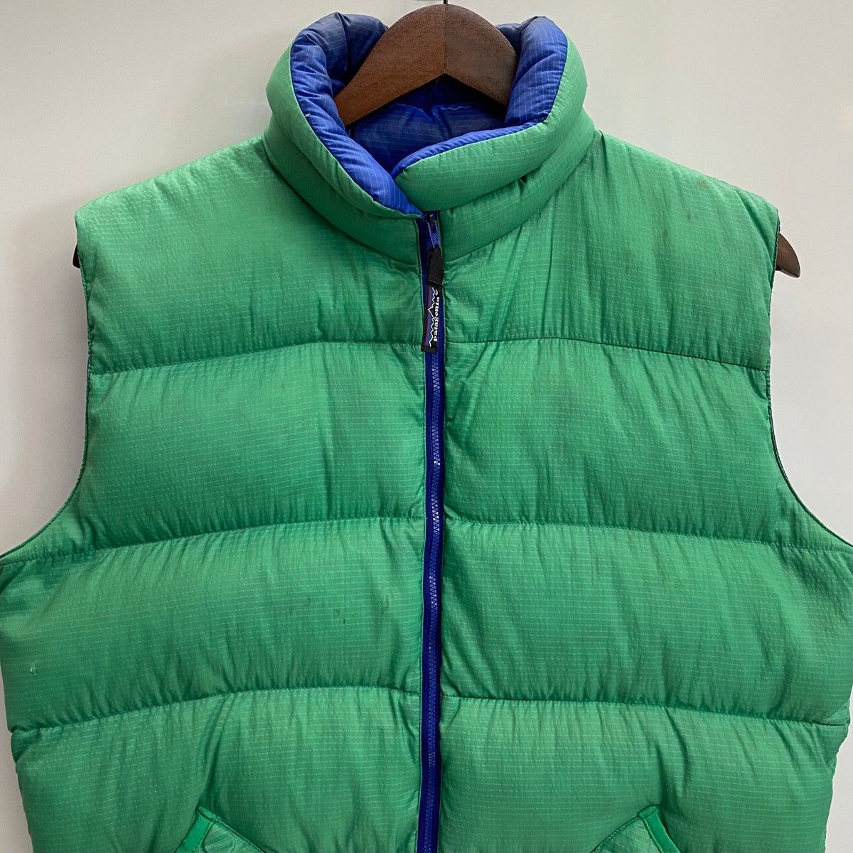 パタゴニア PATAGONIA 80's 90's グースダウンベスト ベスト グリーン