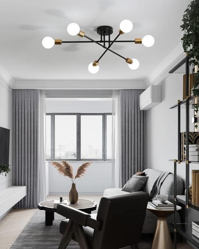 Hzfluoシーリングライト6灯シャンデリアE26ペンダントライト天井