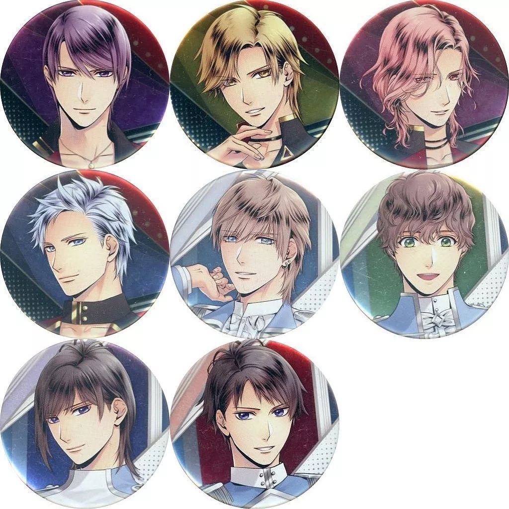 中古】バッジ・ビンズ 全8種セット 「ツキノ芸能プロダクション SQ