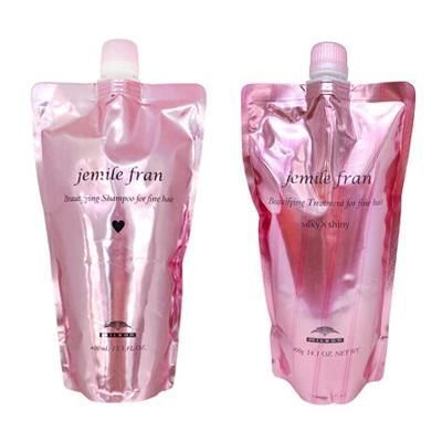 セット販売 ミルボン ジェミールフラン シャンプー H ハート 400ml + トリートメント シルキーシャイニー 400g 詰替 リフィル 美容室専売 サロン専売 MILBON
