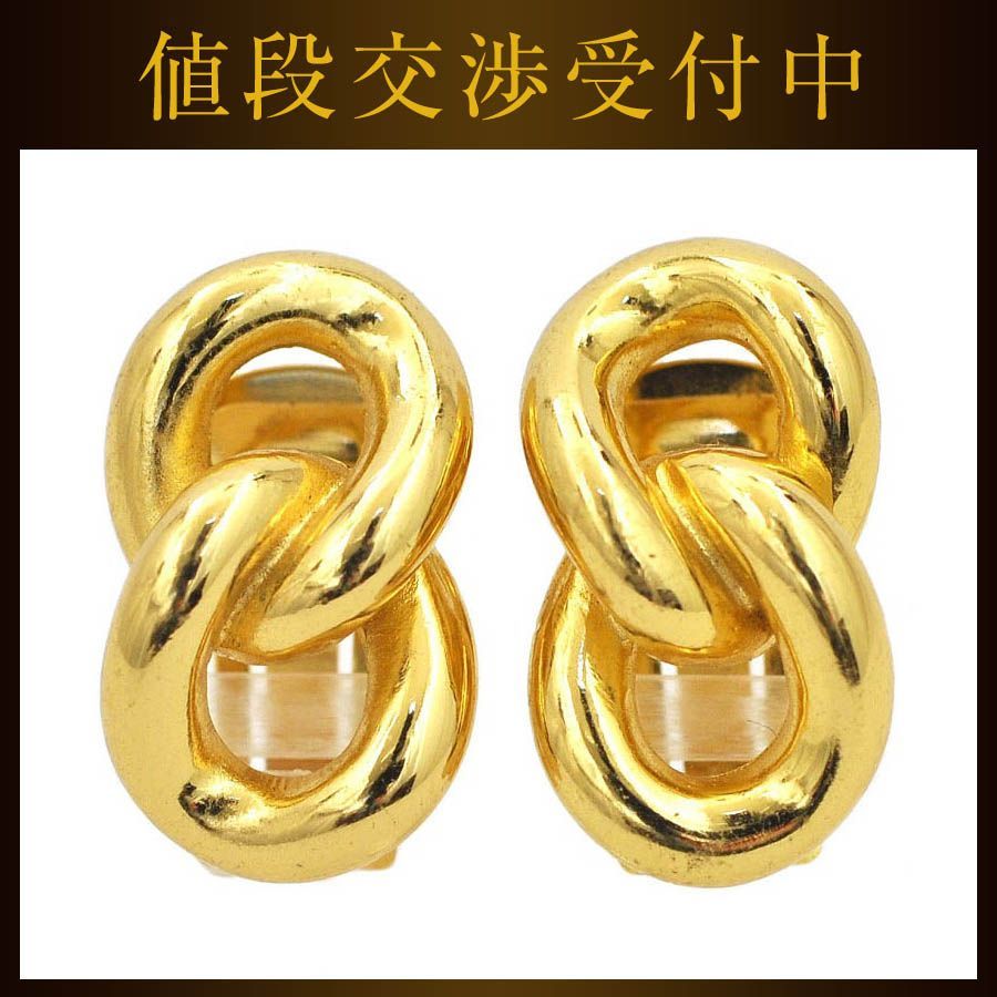 ディオール イヤリング ゴールド チェーン GP 中古 Christian