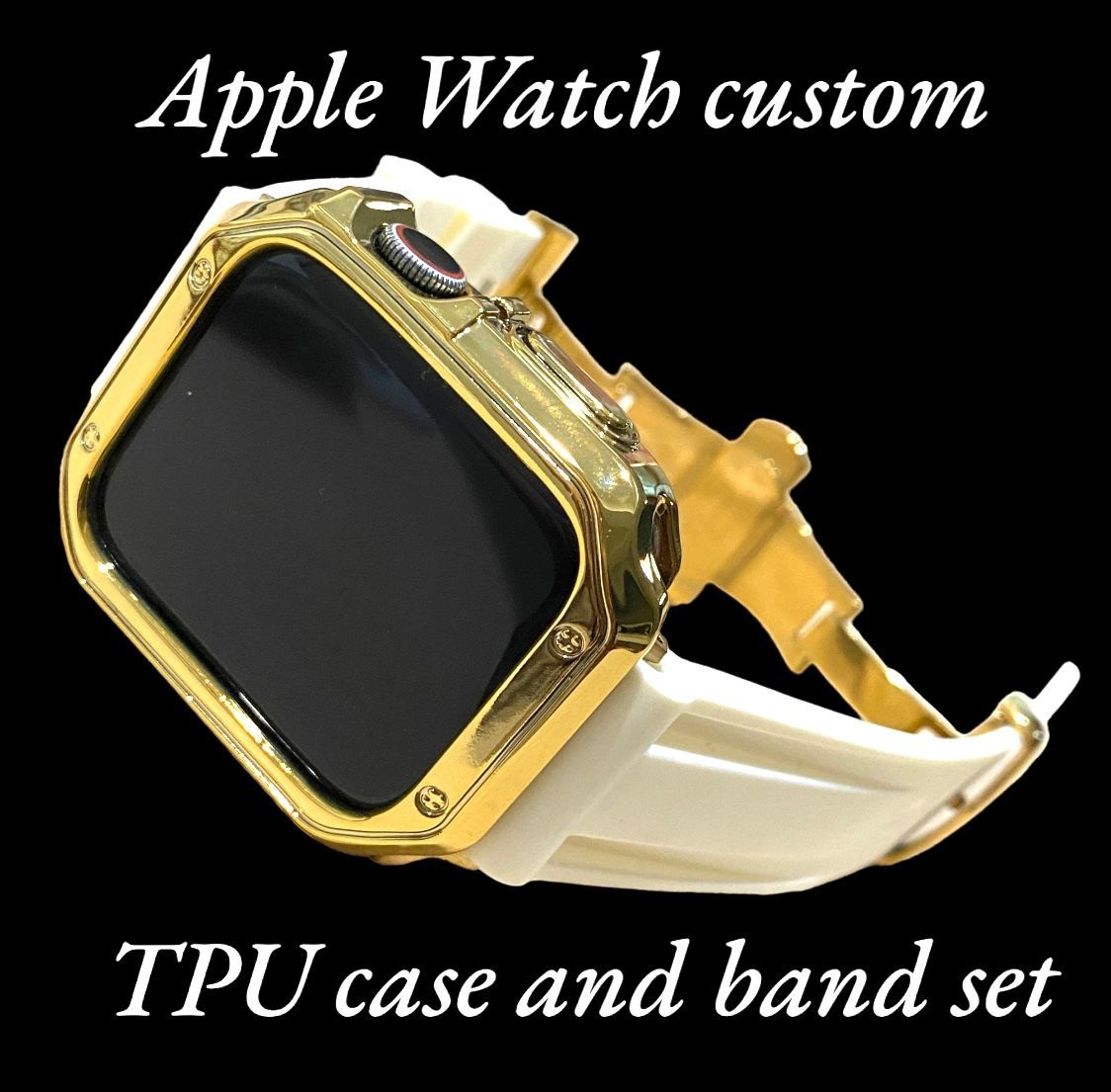 GH カスタム セット アップルウォッチバンド ラバーベルト Apple Watch 