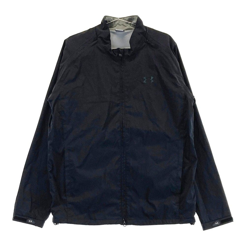 サイズ：XL UNDER ARMOUR アンダーアーマー  ビッグロゴ 2WAY 長袖ジャケット  ブラック系 [240101360605] ゴルフウェア メンズ ストスト