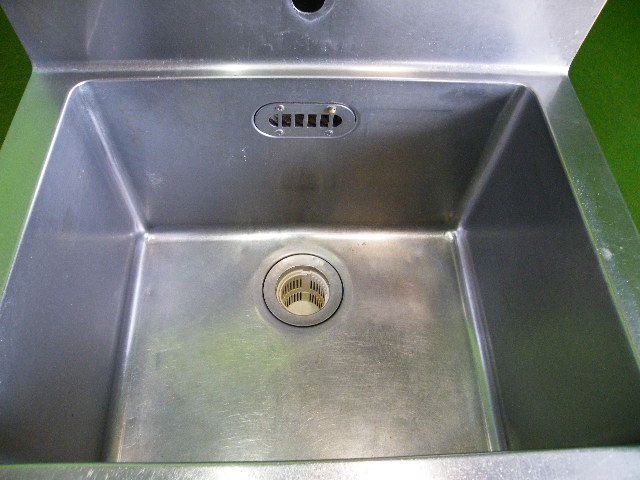 クロムステン 1槽シンク バッグガード付き H810mm バッグガード込み960 ×W600mm×D500mm 流し台 業務用 C-1540
