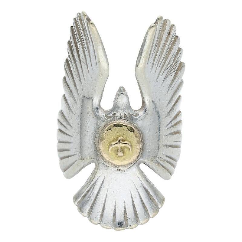 ゴローズ 金メタル付きイーグル リング メンズ 17号 金メタル付き