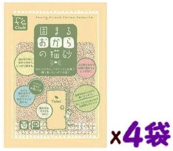 ペットライブラリー F's club 固まるおからの猫砂 7L×4袋