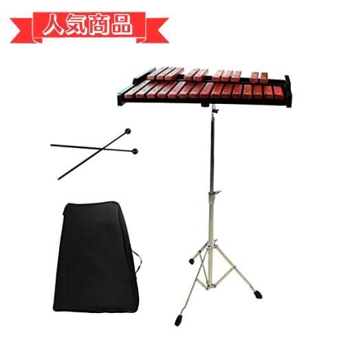 Happy-shops25音 スタンド付き Enhong 25音 木琴 卓上木琴 パーカッション 2本マレット付き 25音 スタンド付き