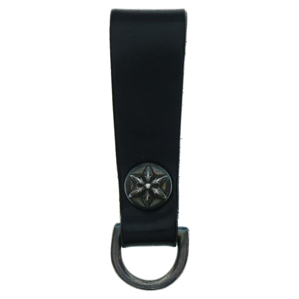 CHROME HEARTS クロムハーツ BELT LOOP D RING Dリング スターベルトループ ブラック|シルバー BCA415