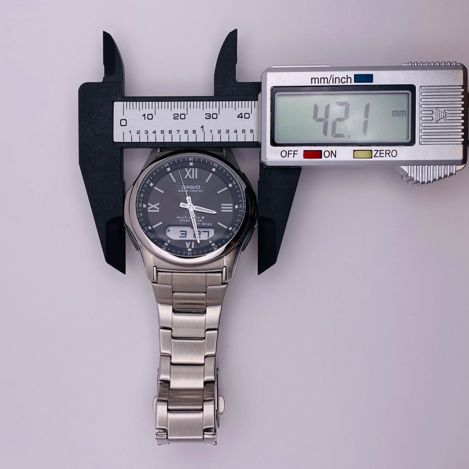 T241）未使用品 美品 稼動品 CASIO カシオ 電波ソーラー Wave Ceptor 