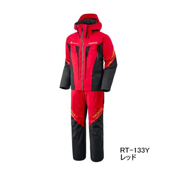 ≪ 25年9月新商品 ≫ シマノ ネクサス ゴアテックス テクノレイヤードスーツ RT-133Y レッド Mサイズ