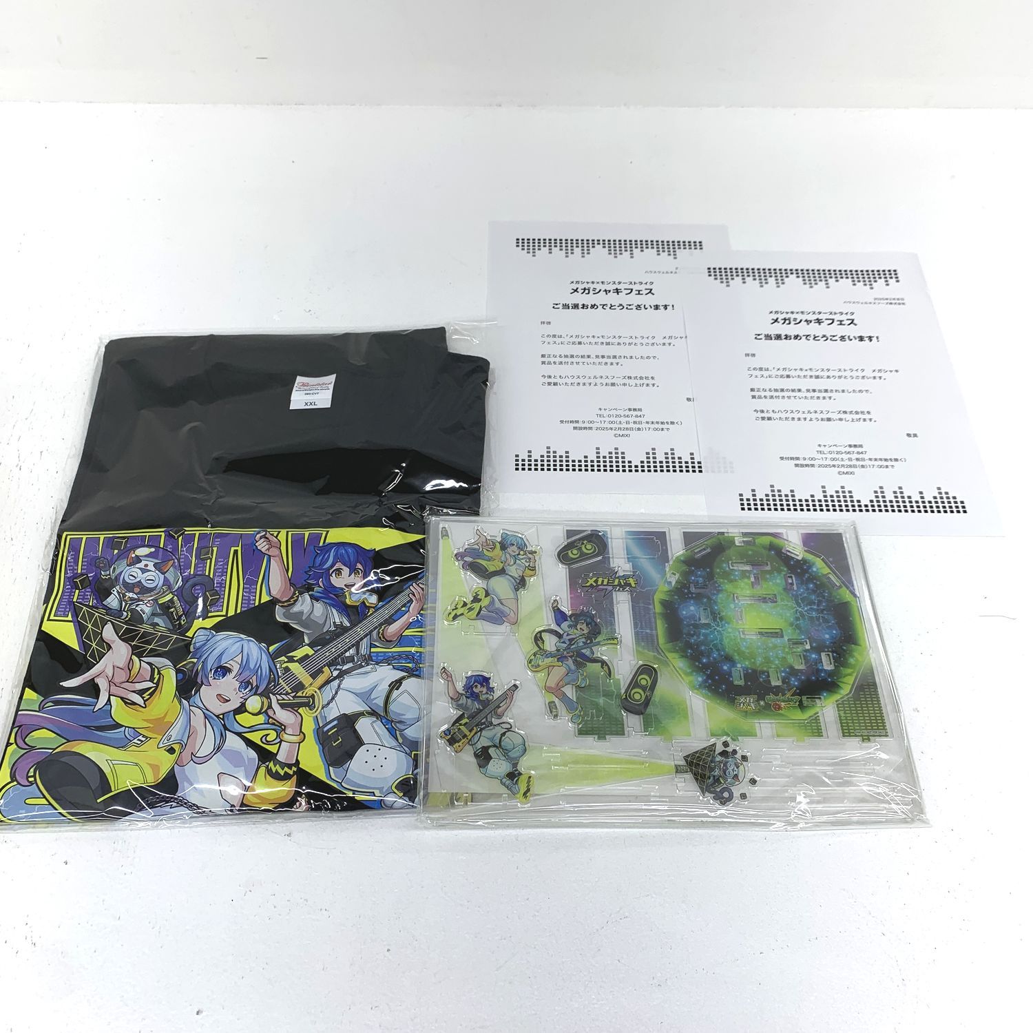 加古川物流 モンスト メガシャキ さよならグラビティ ジオラマアクリルスタンド フェスTシャツ モンスターストライク 50名様 713