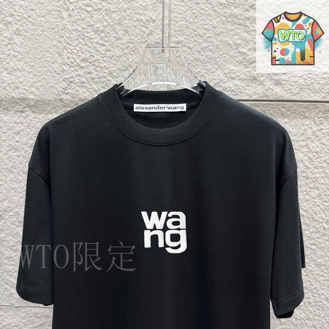 Alexander wang 刺繍ロゴTシャツ 今日特価】Alexander Wang WANG 刺繍 & プリント T シャツ