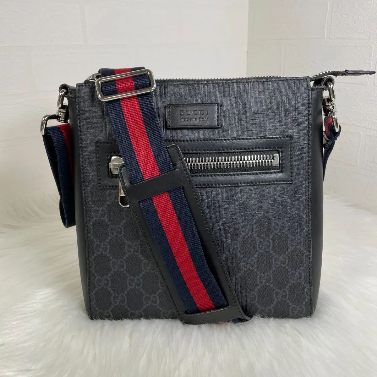 GUCCI GGスプリームスモールメッセンジャーバッグ ショルダーバッグ 