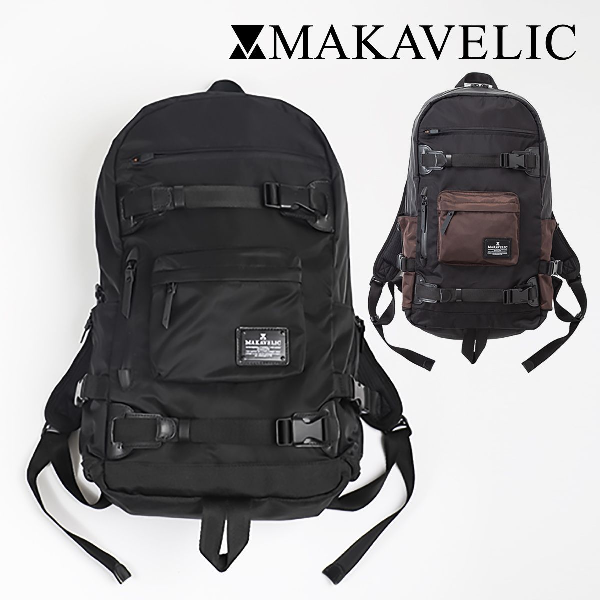 マキャベリック リュック 背面 28L B4 バックパック リュックサック ビジネスバッグ  MAKAVELIC SIERRA SUPERIORITY BIND UP 2 BACKPACK 3120-10105 正規品 1年保証