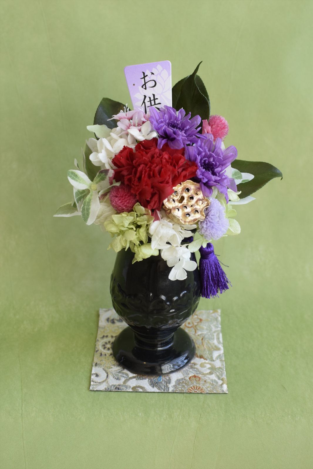 プリザーブドフラワーお供え花 モダン