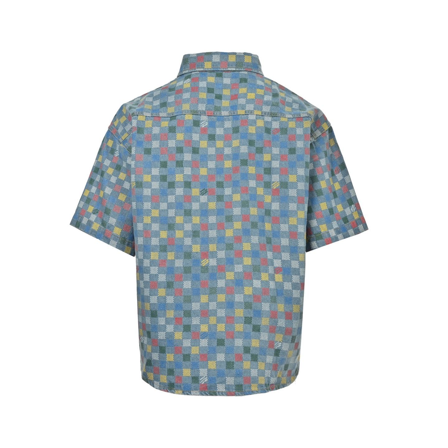 Louis Vuitton 半袖シャツ グラデーションチェック 今日特価】Louis Vuitton ルイ・ヴィトン 25SS カラーチェック