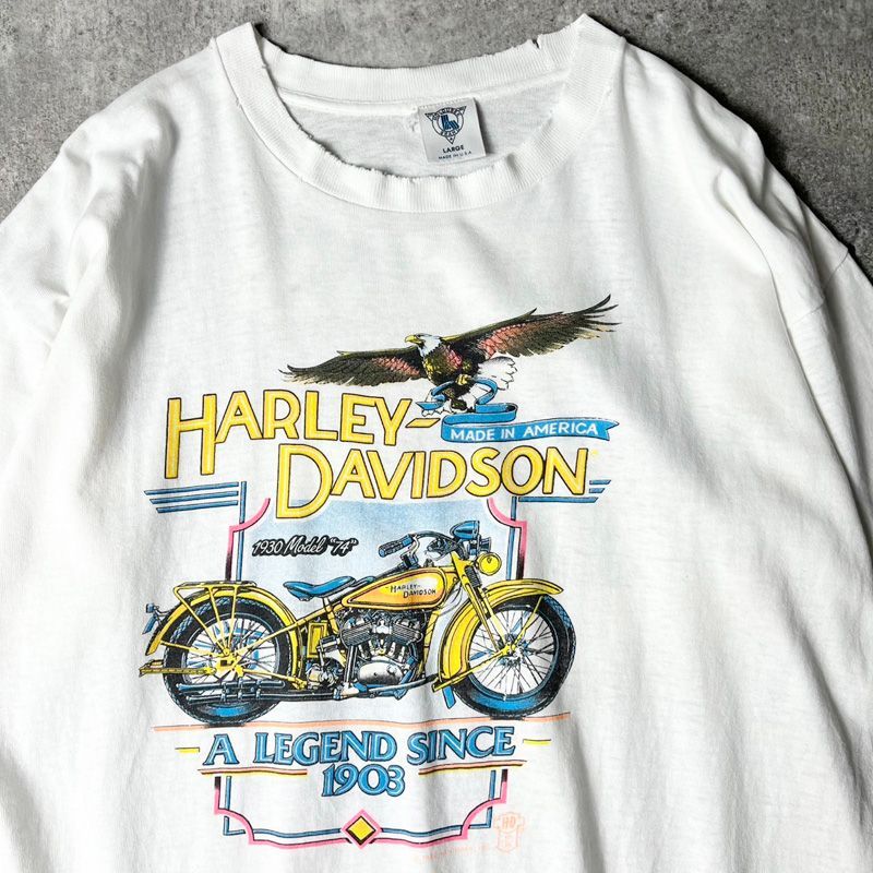 90's 良好 ハーレーダビッドソン USA製 イーグルプリント 半袖TシャツL 90's 良好 ハーレーダビッドソン USA製 イーグルプリント 半袖T
