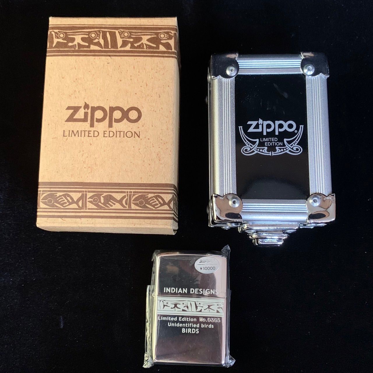 未使用 ZIPPO 限定 エクアドル インディアン 銀仕上げ ハードケース 外 