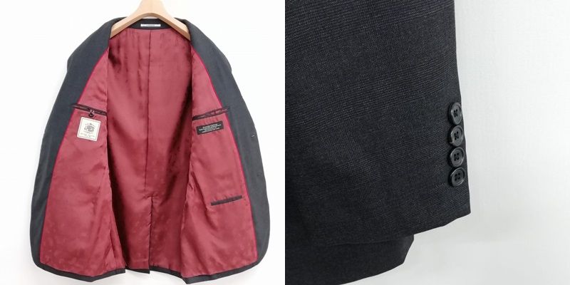 ジェイプレス J.PRESS シャドーチェック シングル 段返り 3B