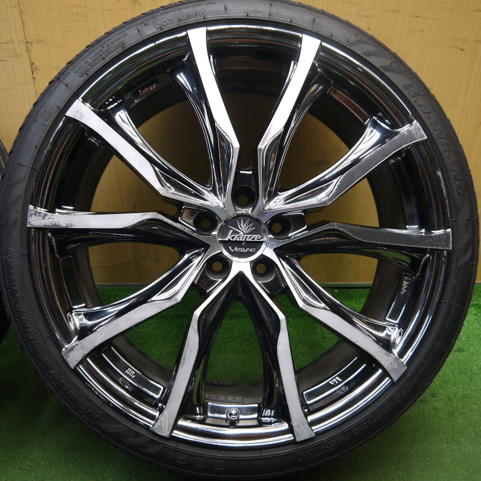 送料無料] キレイ☆BBS RE5005 鍛造 17インチ ホイール 17×7J