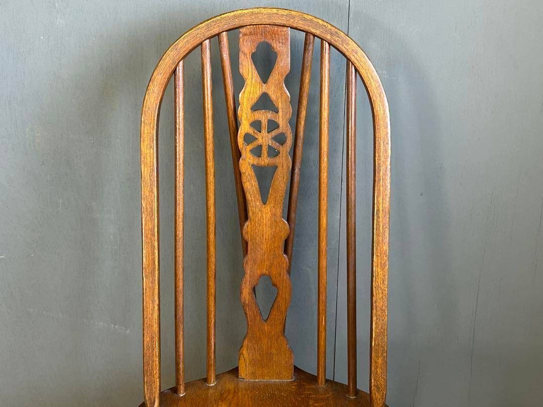 ④英国イギリスクラシッククラシカルフープバックチェアオーク材NI